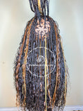 Human Hair Triangle Bohemian Knotless Braids-Sarah 2 - Express Wig Braids