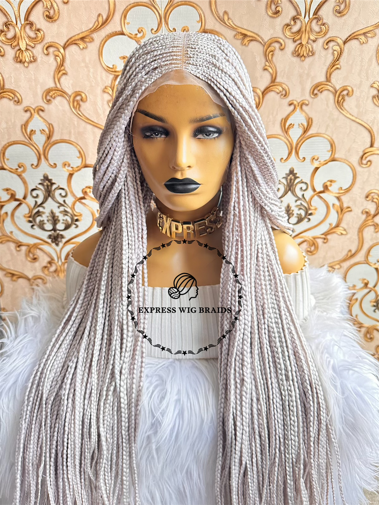 White Cornrow Braid Wig Tonya-1