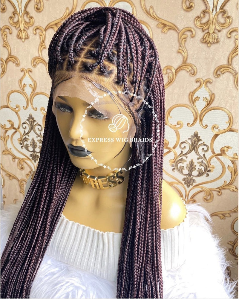 Knotless Braids Wig- Briana Frontal 4 - Express Wig Braids