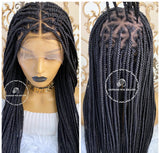 Knotless Triangle Braids-Monica Full Lace