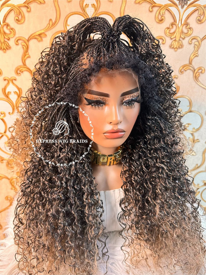  Youthfee 46 Twist Braided Wigs for Women Lace Front
