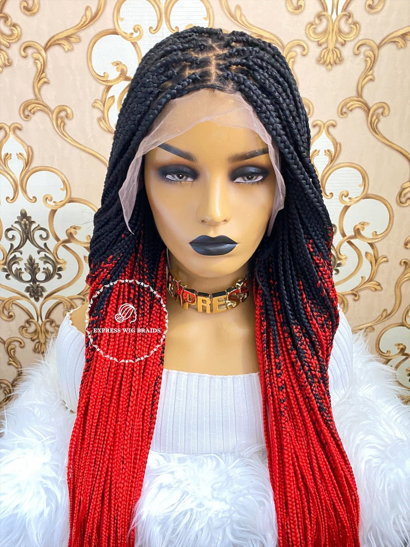 Full lace knotless braids wig 