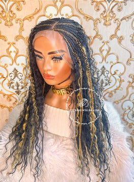 Side Cornrow Bohemian Doris Boho - Express Wig Braids
