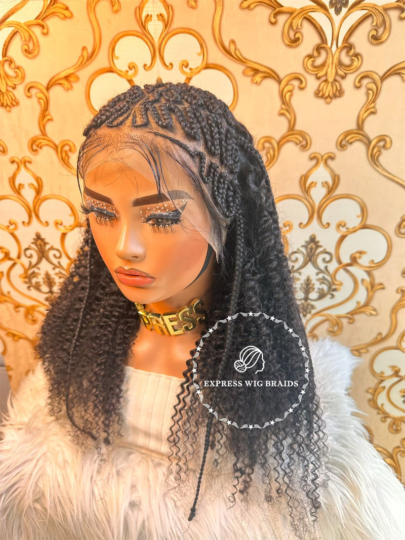 Human Hair Braided Wigs African American Wigs Braid Wig Human Hair
