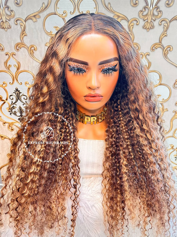 Virgin Human Hair Deep Curly Wig - Miller - Express Wig Braids